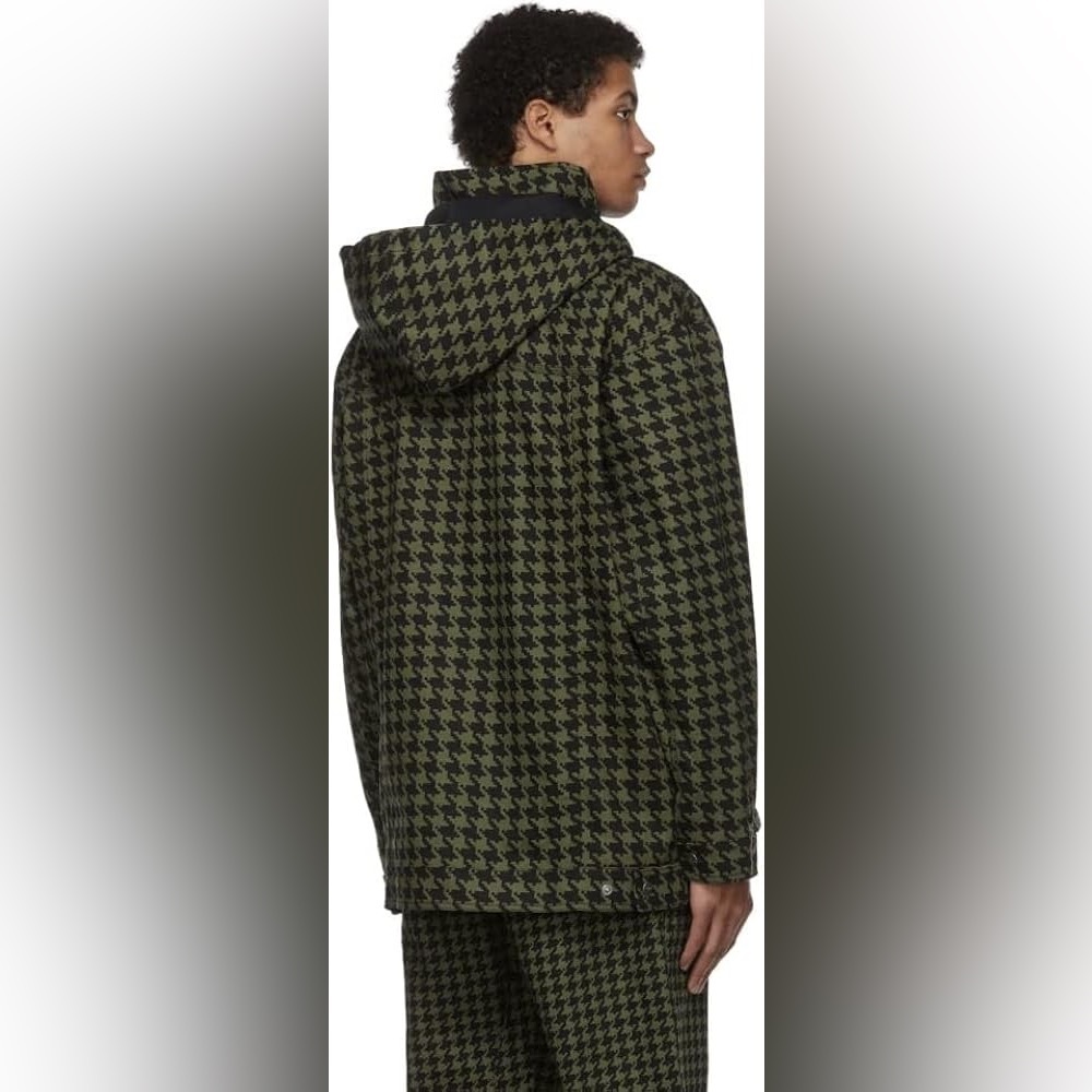 adidas X IVY PARK MEN’S TWILL HEAVYWEIGHT JACKET, WILD PINE/BLACK - Picture 6 of 8